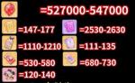 タイヤ527000~547000個+UR限定符530+SSR券147-177枚+花嫁カード1110枚