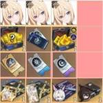 ドレスアセラ×3 +ダイヤ14000 +限定ガチャチケット：100 通常のガチャチケット：180枚