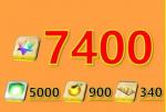 ✨即対応初期垢 聖晶石7400個+呼符340枚+果実900個+その他✨