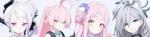 ドレスヒナ+臨戦ホシノ+ミカ+シロコ+青輝石101000+★3キャラ12~30体+10連券14枚