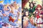 【画像の所持2体完凸】+ジュエル14.5万個前後+SSR20~30体+SSR確定チケ5枚+3星チケ1