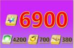 聖晶石6900個前後+呼符380枚前後+果実700枚前後序章クリア済みのアカウント