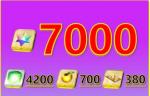 聖晶石7000個以上+呼符380枚前後+果実700枚前後序章クリア済みのアカウント