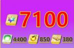 聖晶石7100個以上+呼符380枚前後+果実850枚前後序章クリア済みのアカウント