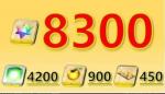🔥最大数🔥即対応 初期垢 聖晶石8300個+呼符450枚+果実900枚+マナプリズム4200枚+