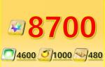 🔥最大数🔥即対応 初期垢 聖晶石8700個+呼符480枚+果実100枚+マナプリズム4600枚+